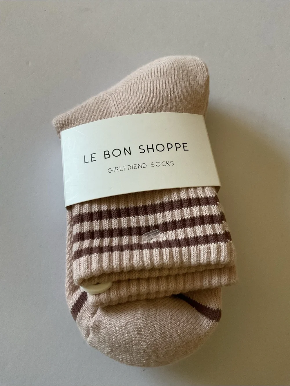 LE BON SHOPPE WOMENS COTTON GIRLFRIEND SOCKS IN BELLINI OS NWT